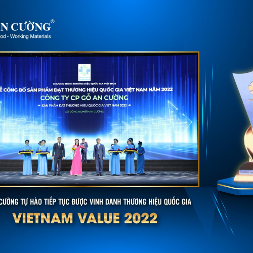GỖ AN CƯỜNG (ACG) TỰ HÀO TIẾP TỤC ĐƯỢC VINH DANH THƯƠNG HIỆU QUỐC GIA – VIETNAM VALUE 2022